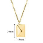 Envelop locket ketting