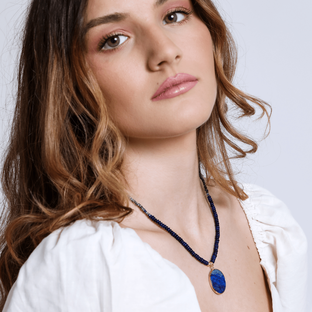 Ronde lapis ketting