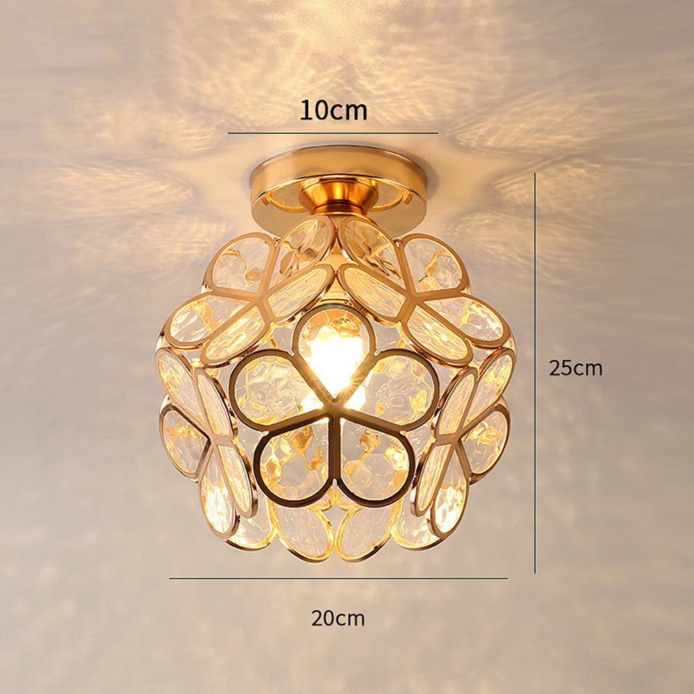 Glazen bloemen plafondlamp — afbeelding 21