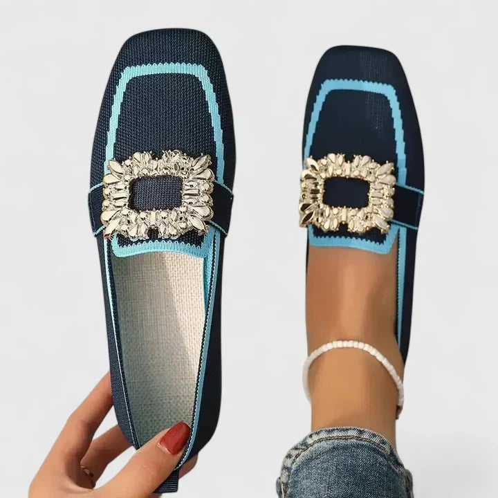 Damesloafers met gevoerde binnenzool en flexibele zool