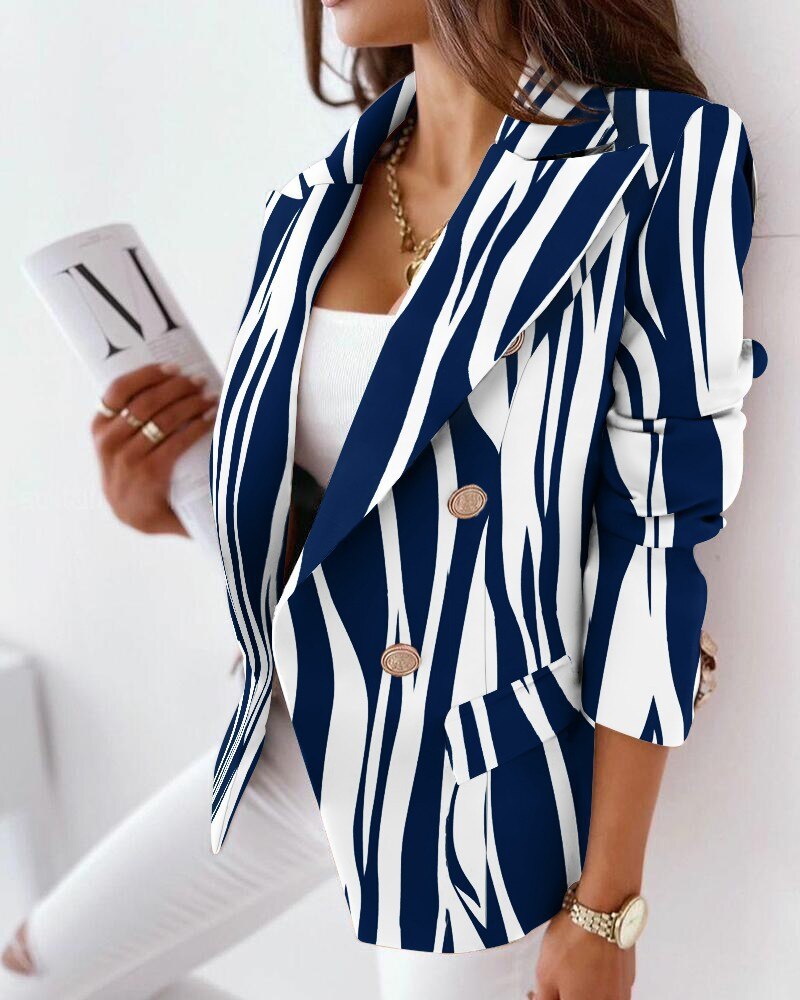 Blazer met slangen print voor dames — afbeelding 2