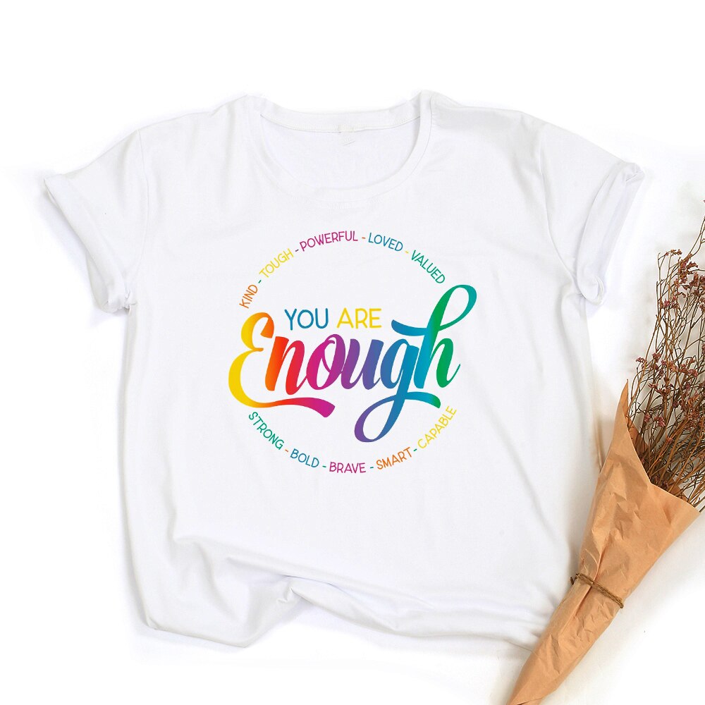 LGBT trots retro zomertop – Peace love equality regenboog grafische T-Shirt