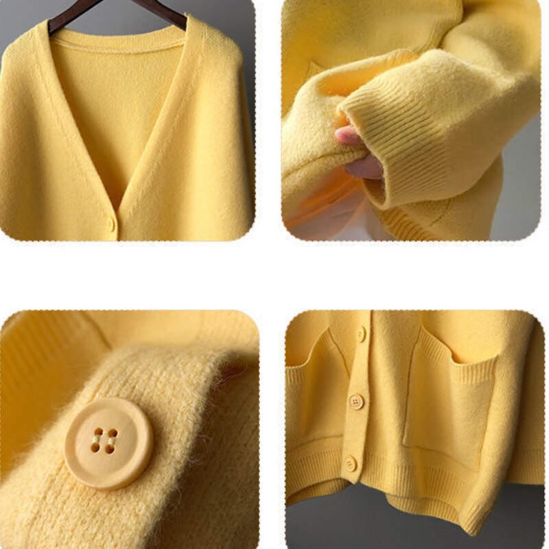 Vest met V-hals