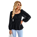Blouse met pofmouwen voor dames
