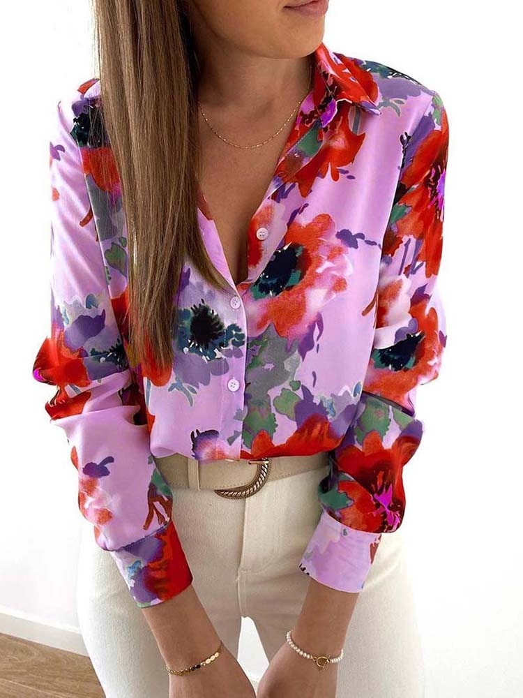 Blouse met bloemenprint voor dames