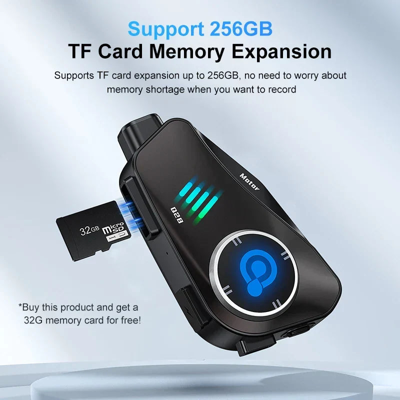 Bluetooth motorrijdershelm camera 1080P HD