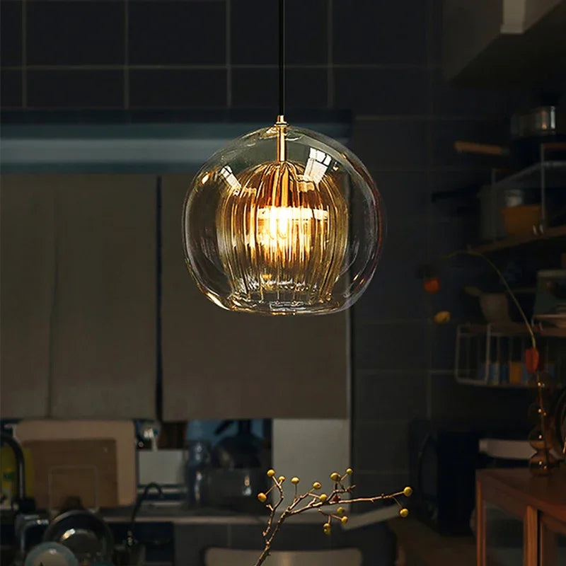Aluminium-Glas hanglamp — afbeelding 5