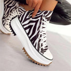 SarahsSneaks I canvas sneakers met zool