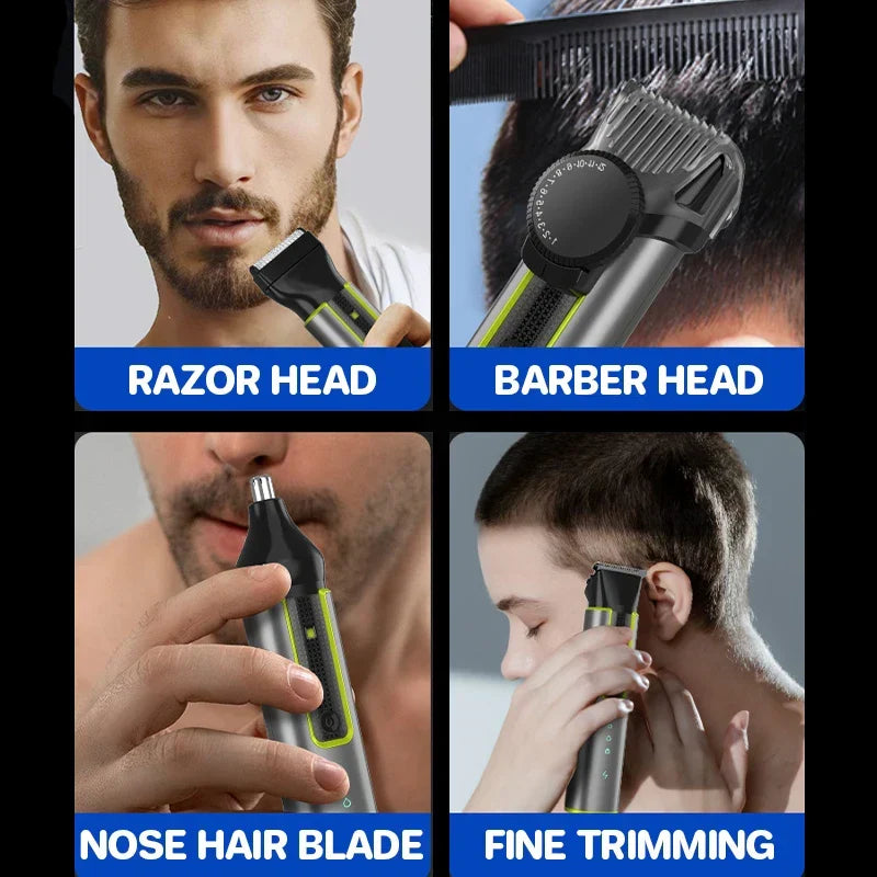 Baardtrimmer & draadloze haartrimmerset