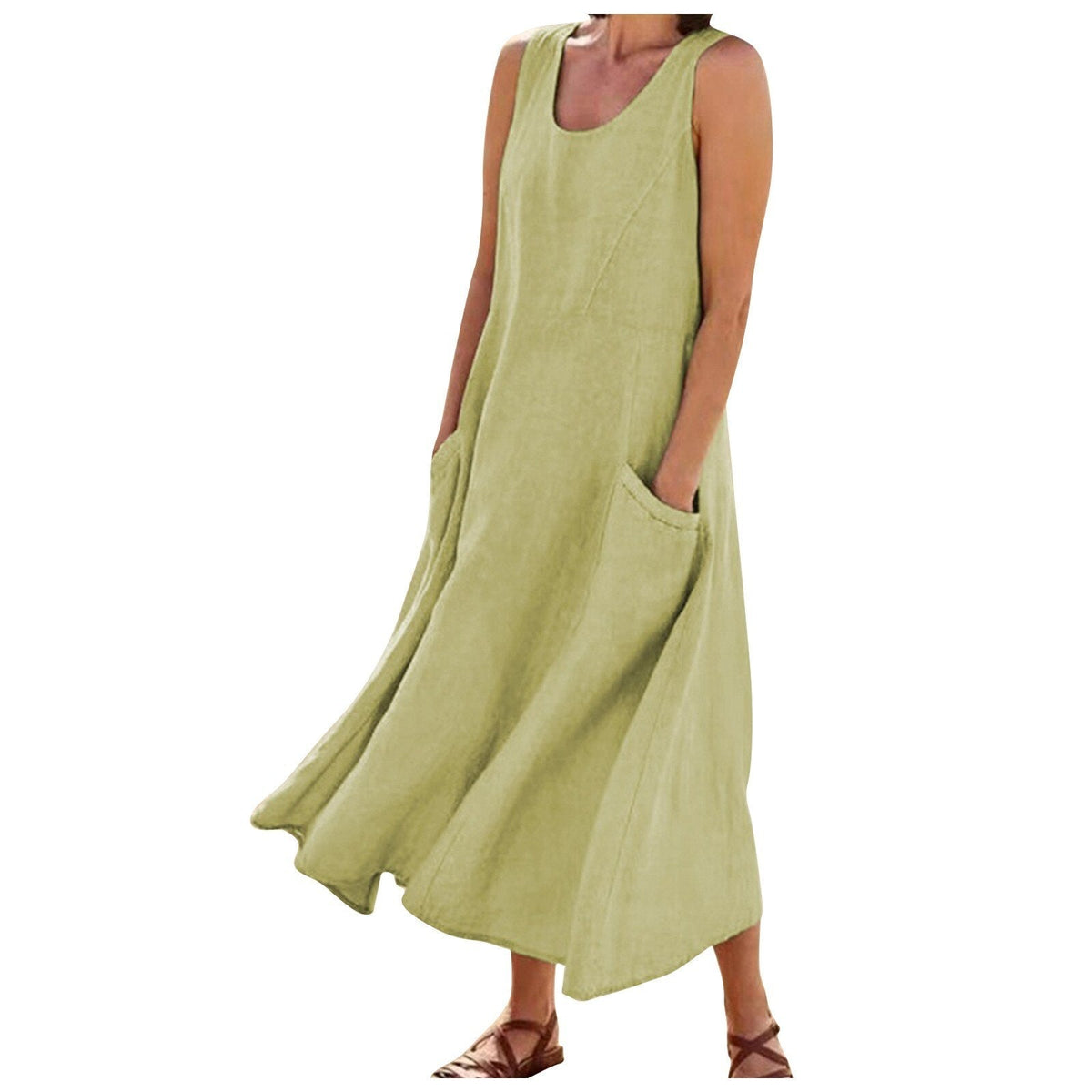 Katoenen jurk Pocket