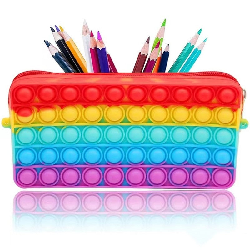 Etui met pop-it-bubbels