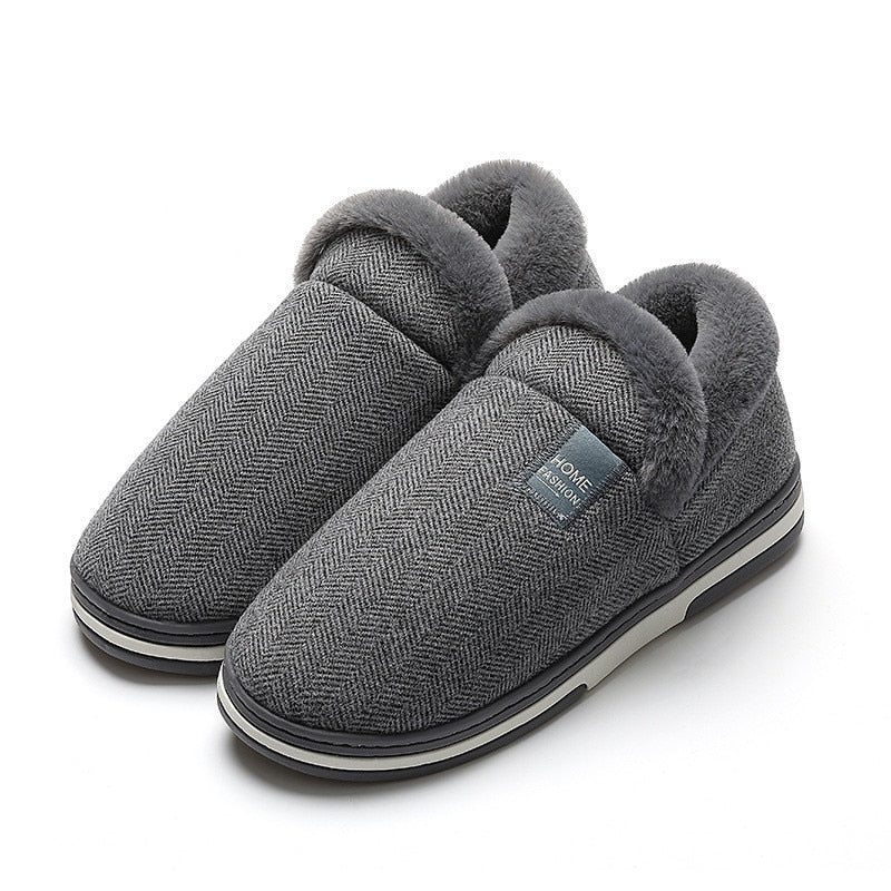 Warme winterpantoffels met imitatiebont