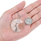 Ketting met kristallen maanhanger