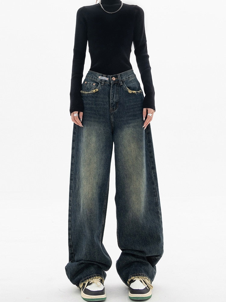 Vintage baggy dames jeans