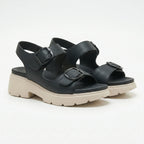Sandalen met grove plateauzool