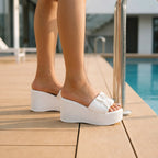 Sandalen met sleehak – Liva