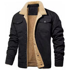 Heren katoenfleece bomberjack