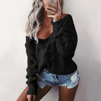 Oversized dames trui met lange mouwen
