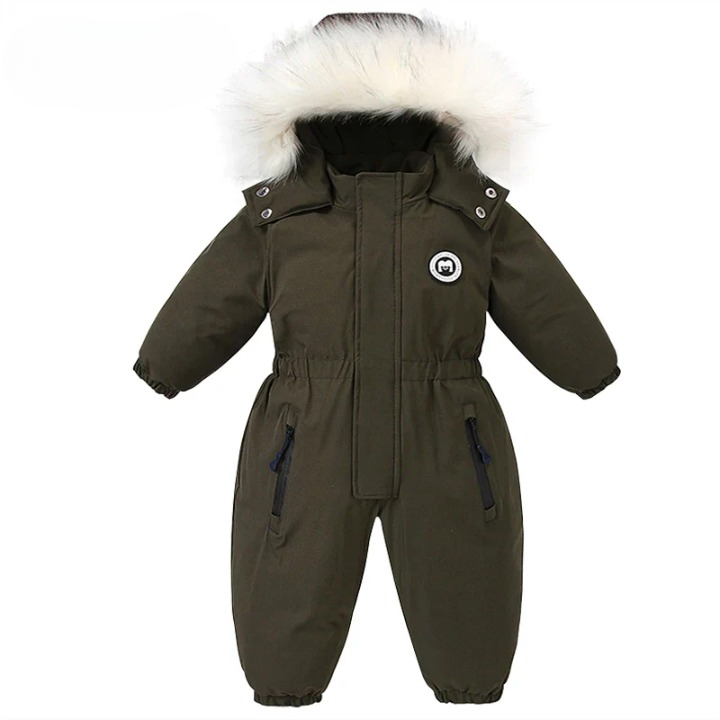 Baby-winteroverall met capuchon, en warm gevoerd – mila winterzauber-editie