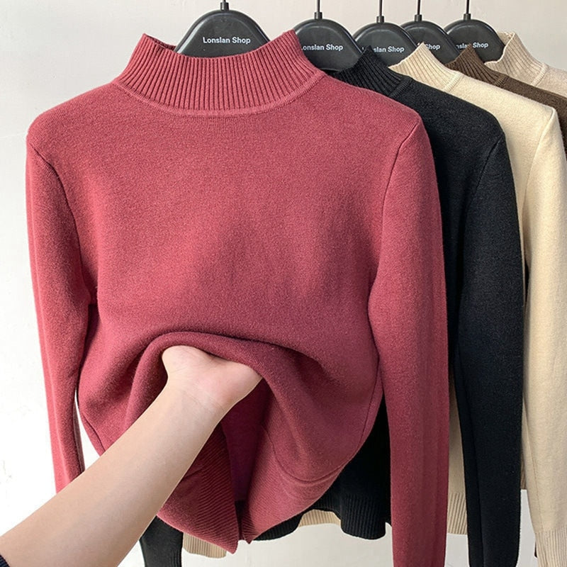 Gevoerde sweater voor dames