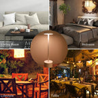 Draadloze metalen LED tafellamp