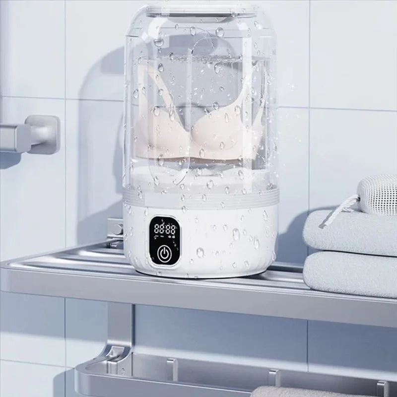 Miniwasmachine met LED-display voor kleine kledingstukken