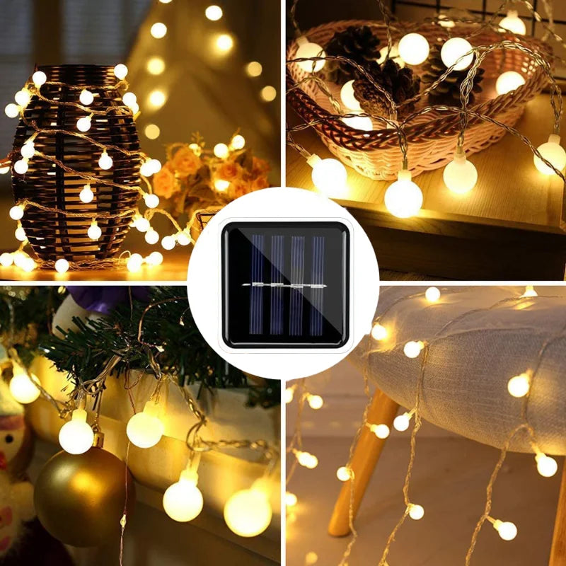 Feestverlichting op zonne-energie