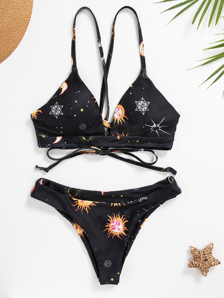 Bikini Zinda met zonnebloemmotief