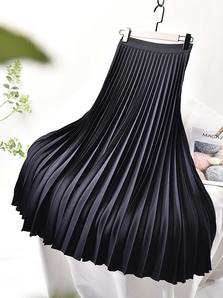 Hoge taille plissérok