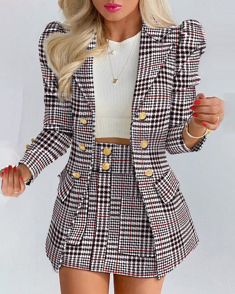 Blazer + rok – Kyara 2-Delige set