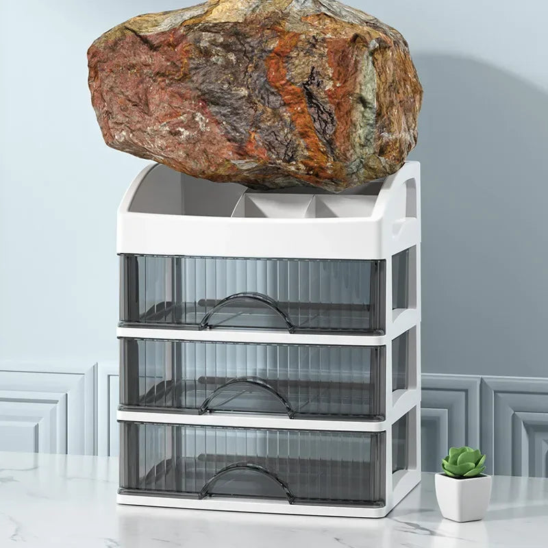 Transparante acryl make-up organizer