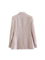 Gevlochten tweed jacket voor dames — afbeelding 4