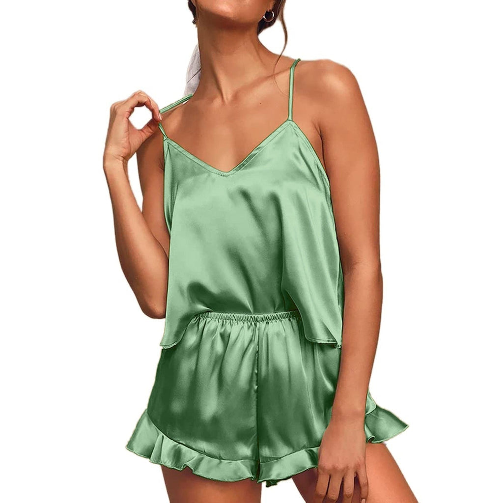 Satijnen pyjama set voor dames