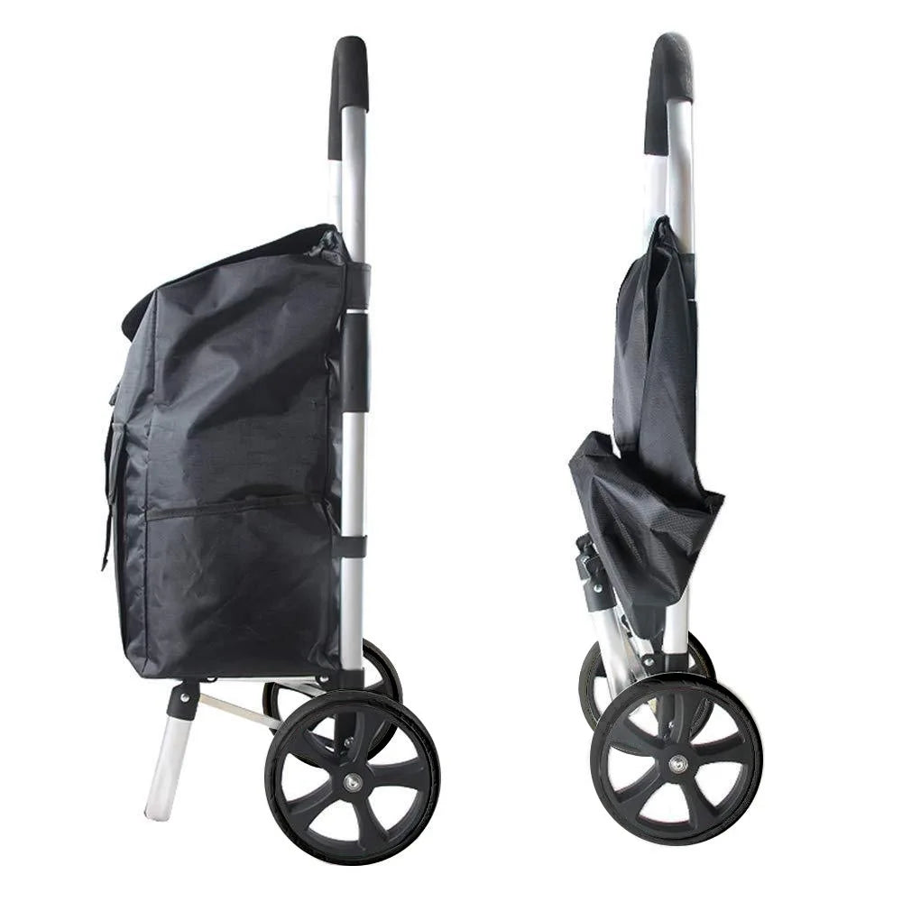 Vouwbare aluminium boodschappentrolley