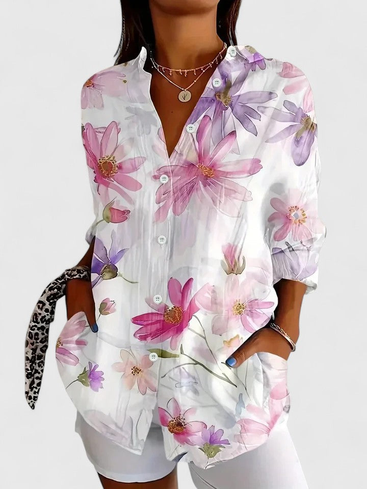 Priscilla | Blouse met kleurrijke print