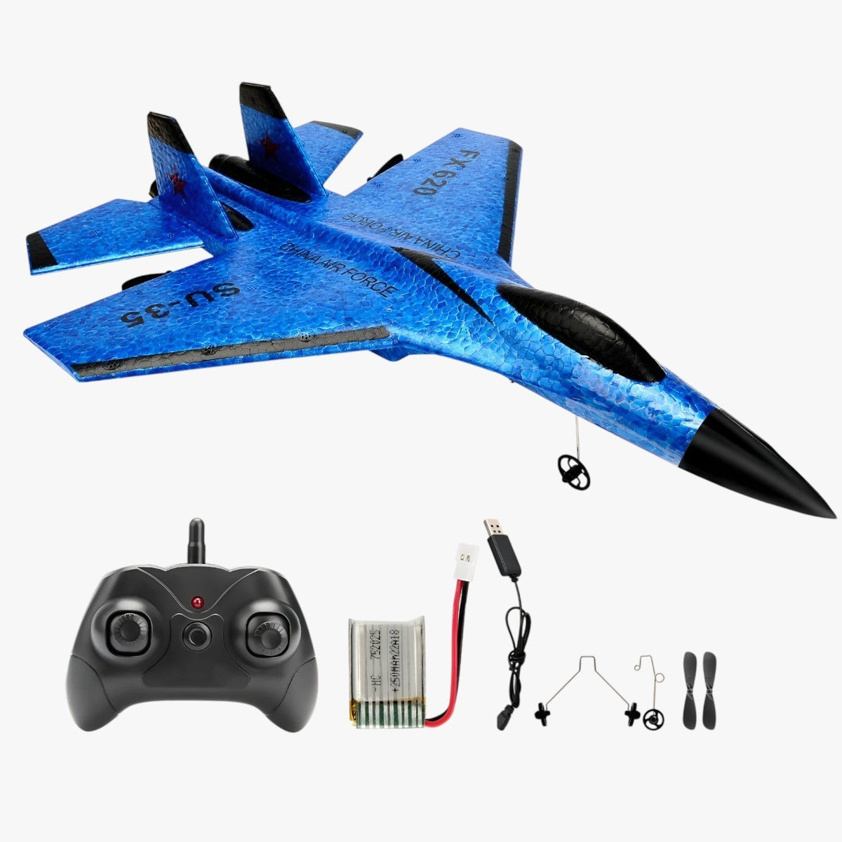 LED-zweefvliegtuig falconair – rc-vliegtuig met zwevend effect & afstandsbediening
