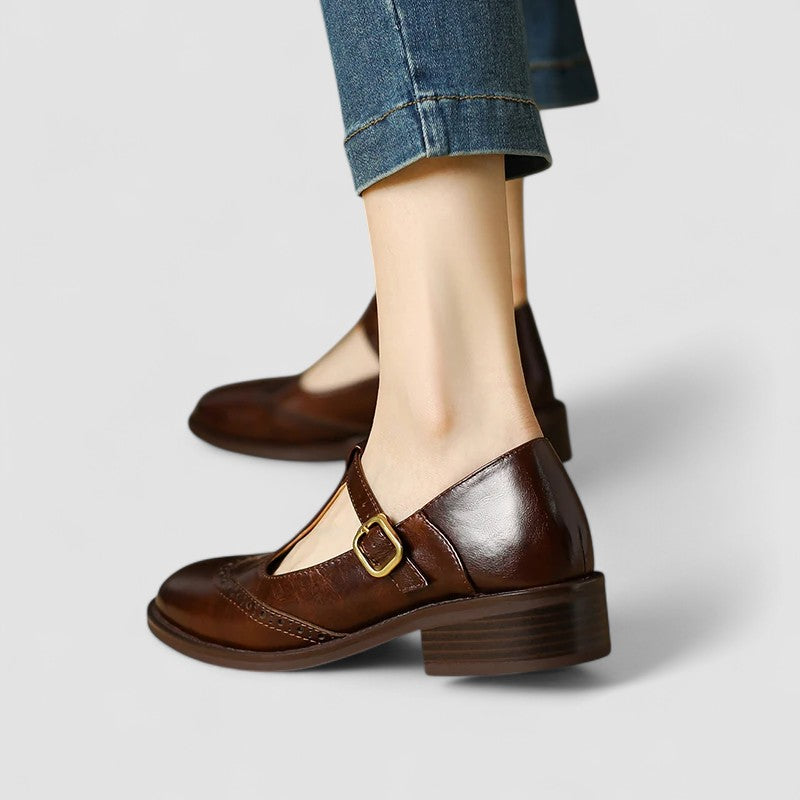 Mary Jane-schoenen met lage hak