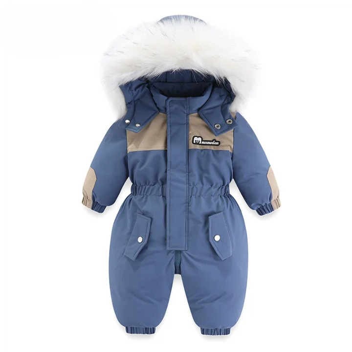 Baby-winteroverall met capuchon, en warm gevoerd – mila winterzauber-editie