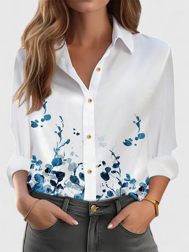 Najma | Losvallende blouse met lange mouwen