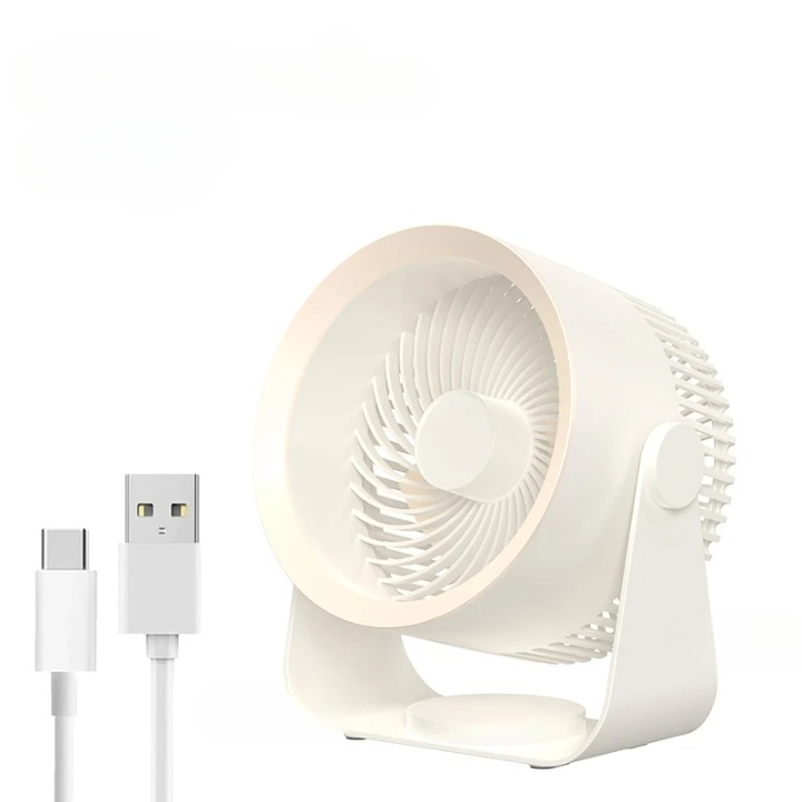 Multifunctionele elektrische ventilatorcirculator met 4000mAh batterij