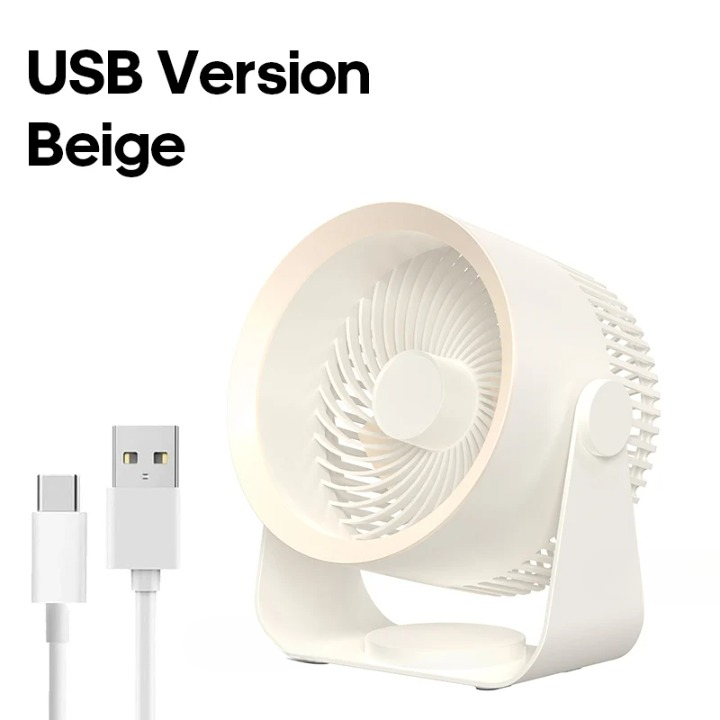 Multifunctionele elektrische ventilatorcirculator met 4000mAh batterij
