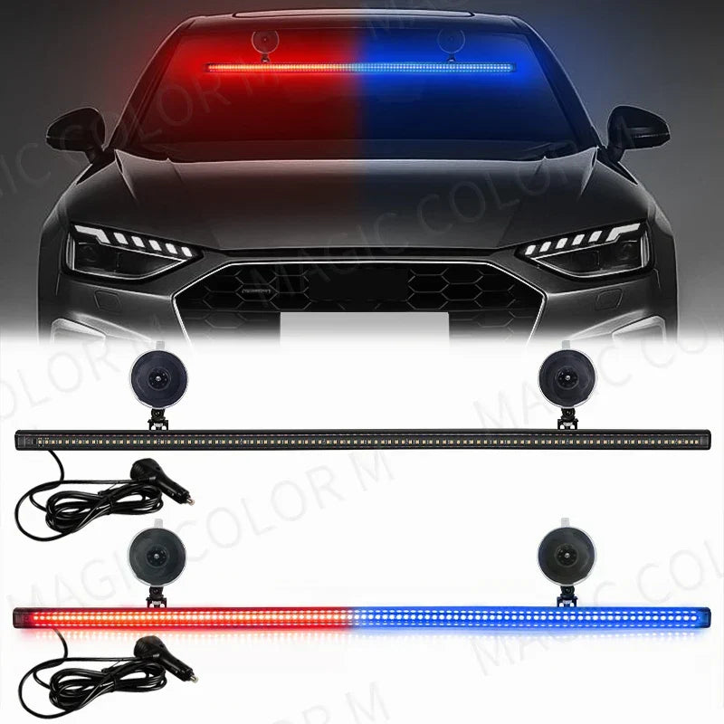 96 LED stroboscoop lichtbalk – veyra – (auto noodwaarschuwingslicht)
