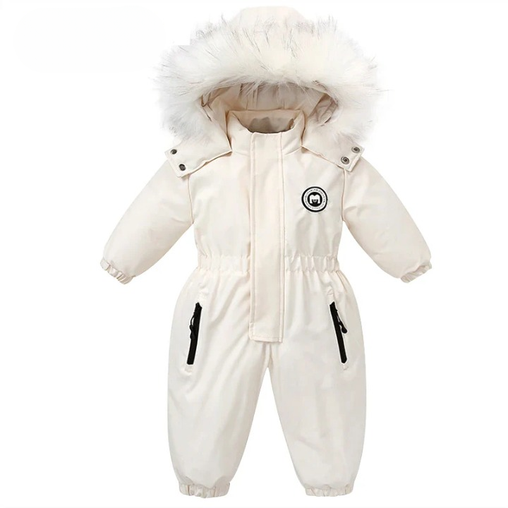 Baby-winteroverall met capuchon, en warm gevoerd – mila winterzauber-editie