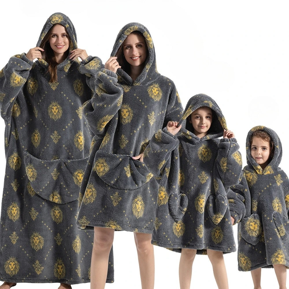 Hoodie-Deken voor herfst gezelligheid