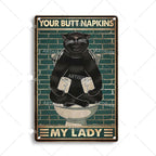 Vintage cat | metalen poster – materiaal: Tin — afbeelding 13