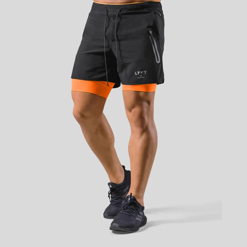 Berkan | 2-in-1 sportshort met binnen- en buitenzak