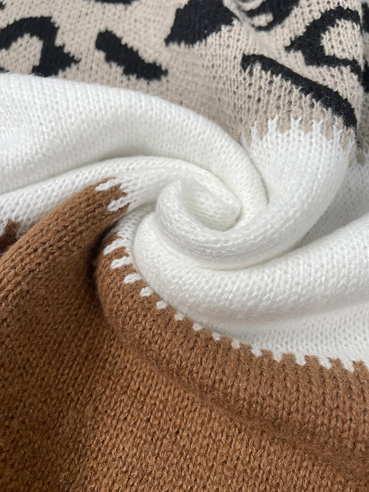 Luipaardprint sweater
