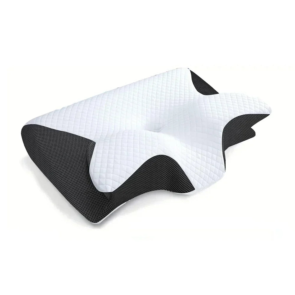 2-in-1 geheugenfoam nekpillow met ergonomisch contourontwerp
