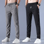 Regular-fit stretch broek voor heren