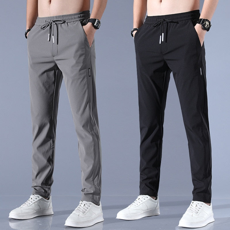 Regular-fit stretch broek voor heren